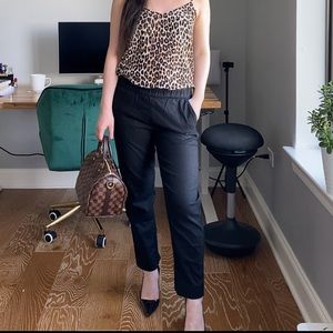 Final: Who What Wear Black Linen Blend Pull On Pants Size 2